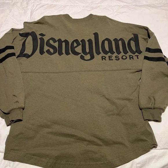Disneyland Resort Olive & Black Spirit Jersey Long Sleeve Shirt Size Small - Picture 7 of 7